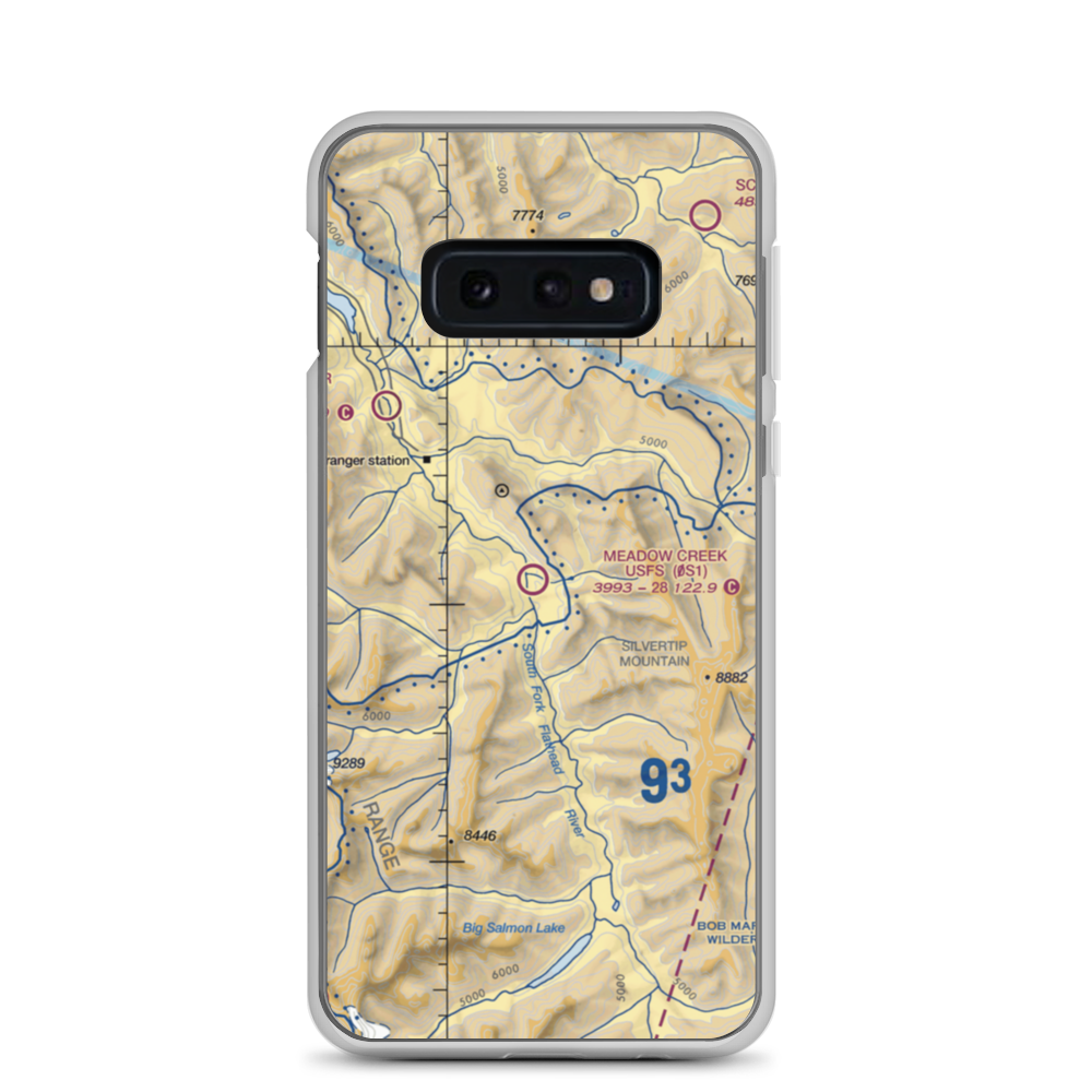 Meadow Creek Usfs Airport (0S1) VFR Sectional Samsung Case Samsung Galaxy S10e model shown