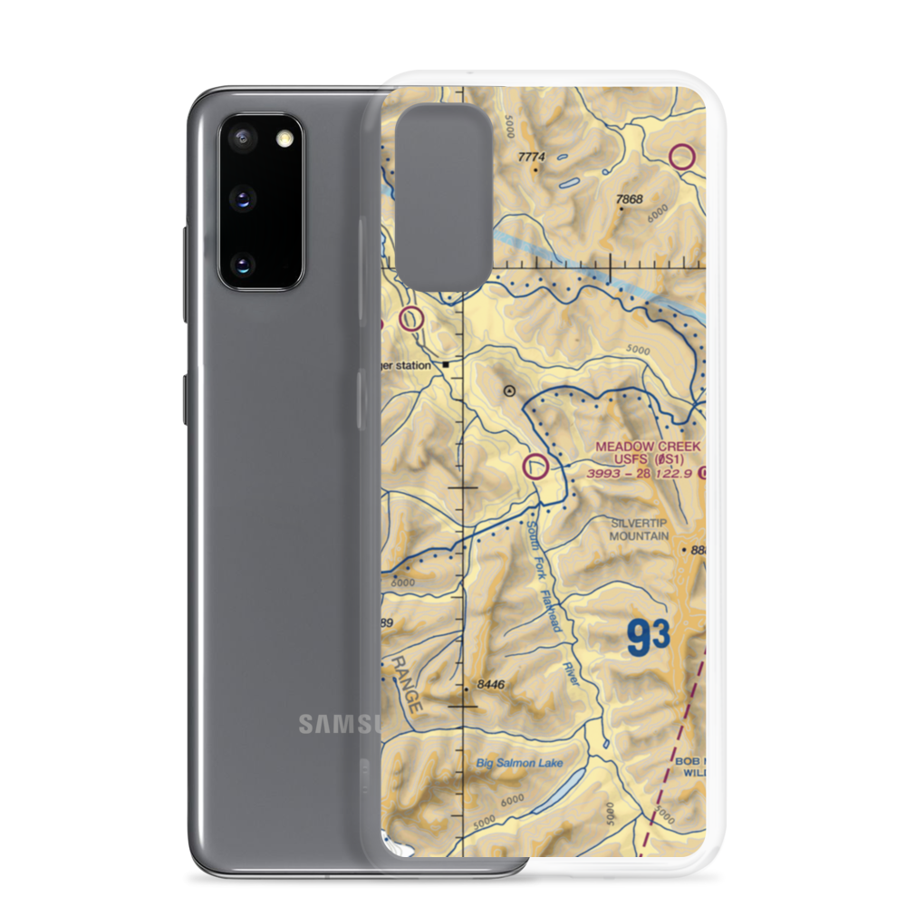 Meadow Creek Usfs Airport (0S1) VFR Sectional Samsung Case Samsung Galaxy S20 model shown