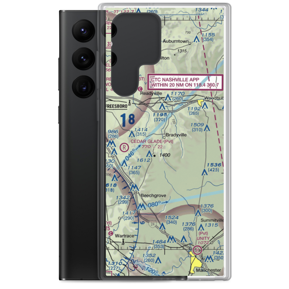 Meadow Lark Aerodrome Ultralight Flightpark (62TN) VFR Sectional Samsung Case Samsung Galaxy S22 Ultra model shown