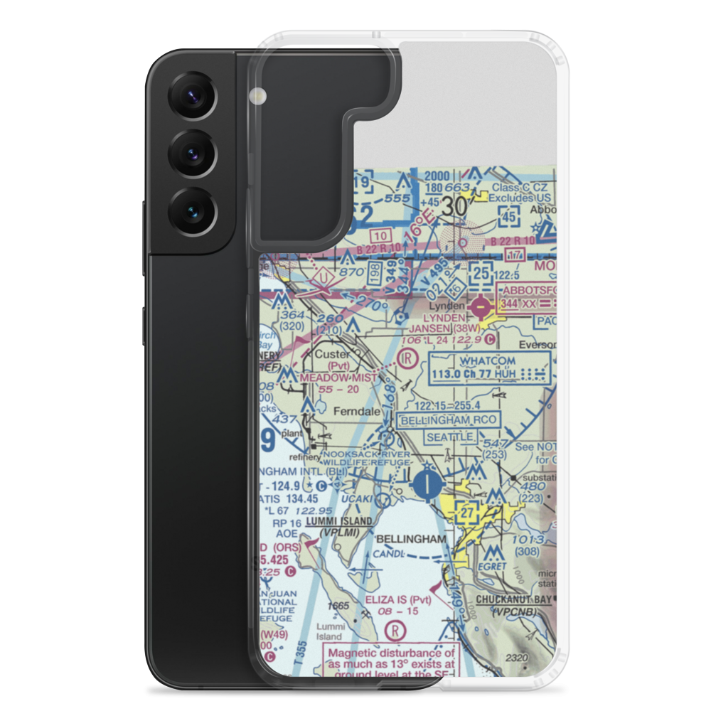 Meadow Mist Airport (WN35) VFR Sectional Samsung Case Samsung Galaxy S22 Plus model shown