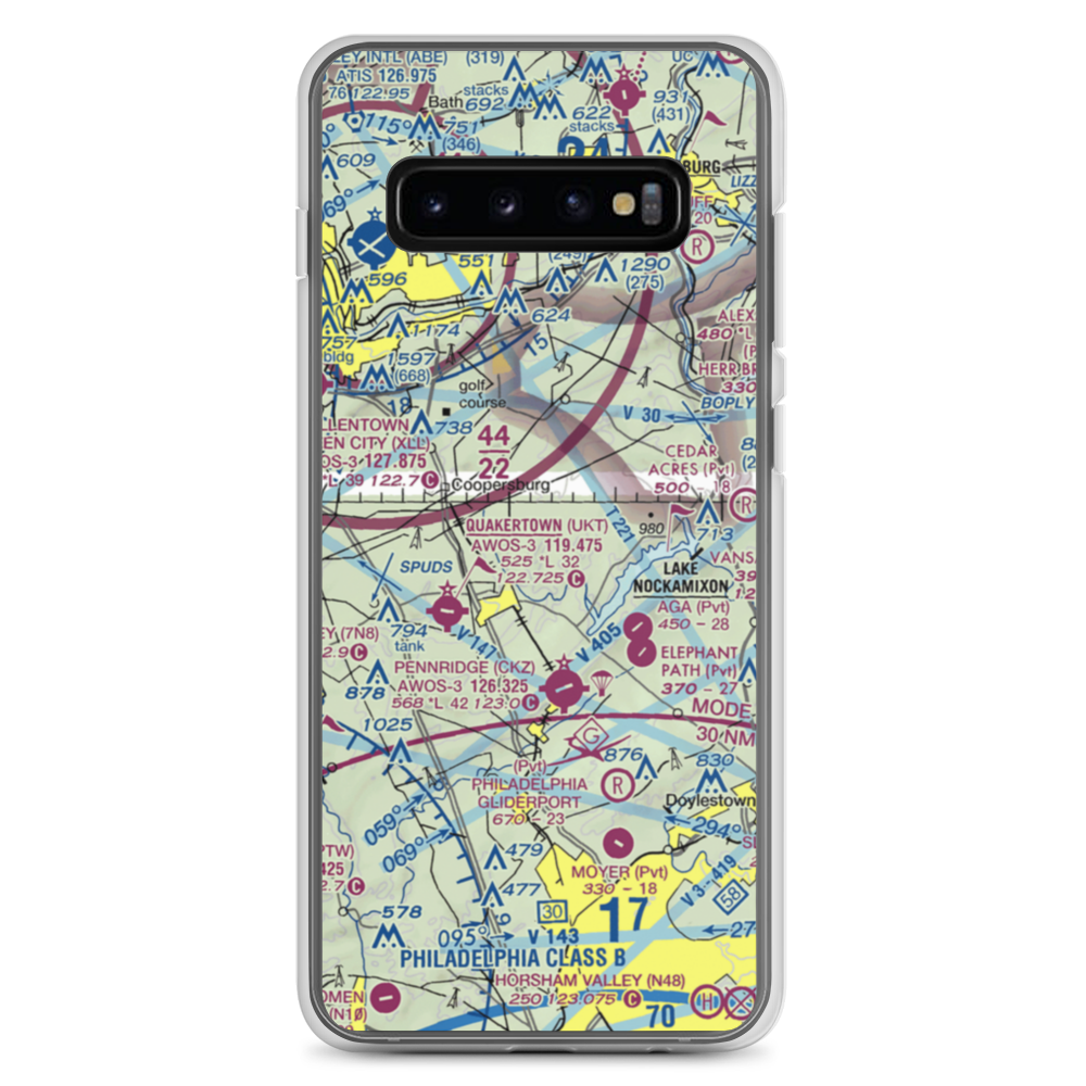 Meadow Strip Ultralightport (9PA3) VFR Sectional Samsung Case Samsung Galaxy S10+ model shown