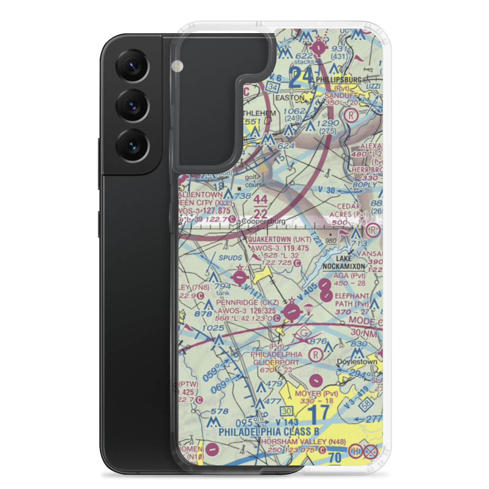 Meadow Strip Ultralightport (9PA3) VFR Sectional Samsung Case Samsung Galaxy S22 Plus model shown