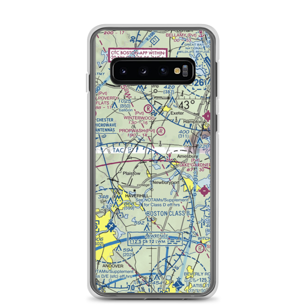 Meadowbrook Airport (6MA2) VFR Sectional Samsung Case Samsung Galaxy S10 model shown