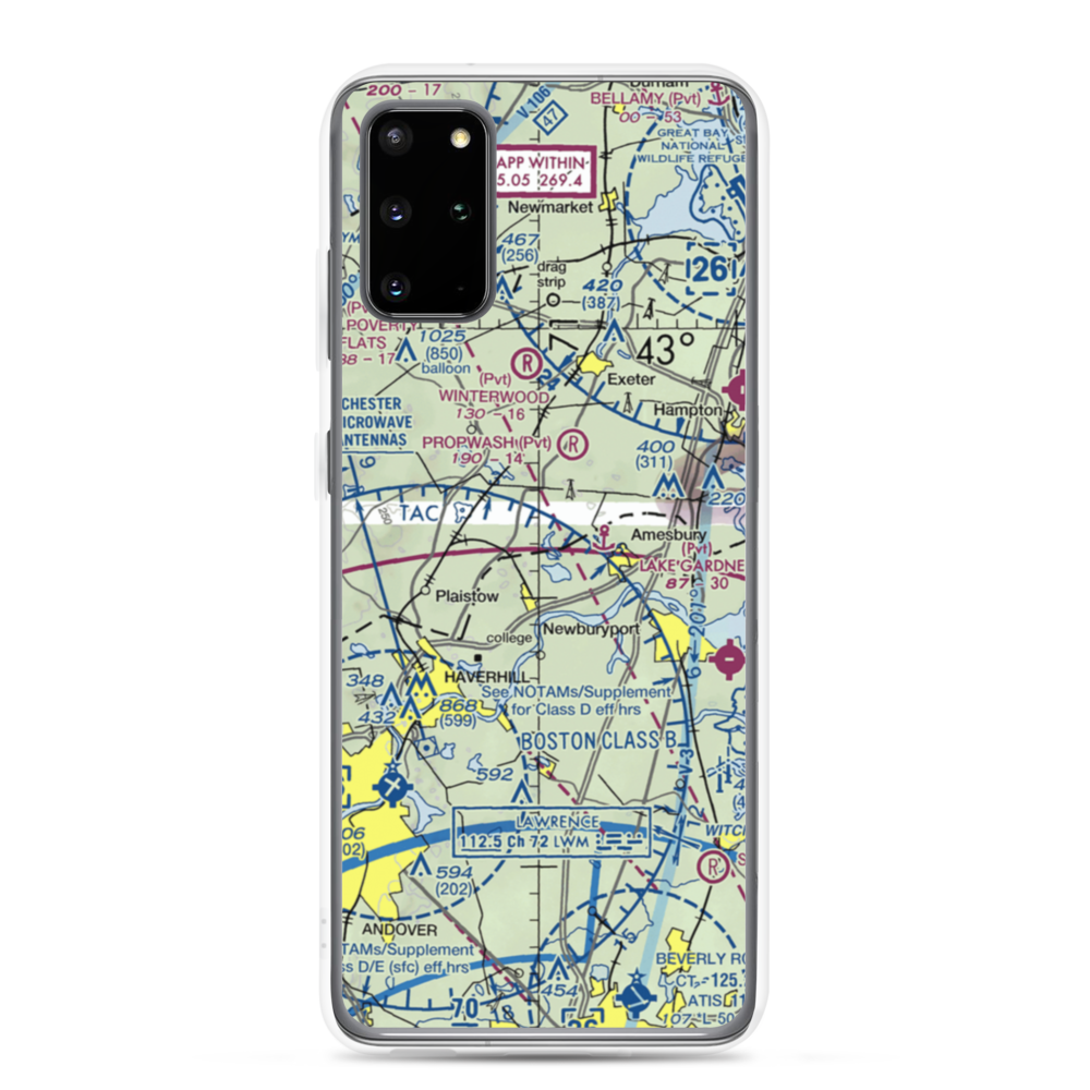 Meadowbrook Airport (6MA2) VFR Sectional Samsung Case Samsung Galaxy S20 Plus model shown