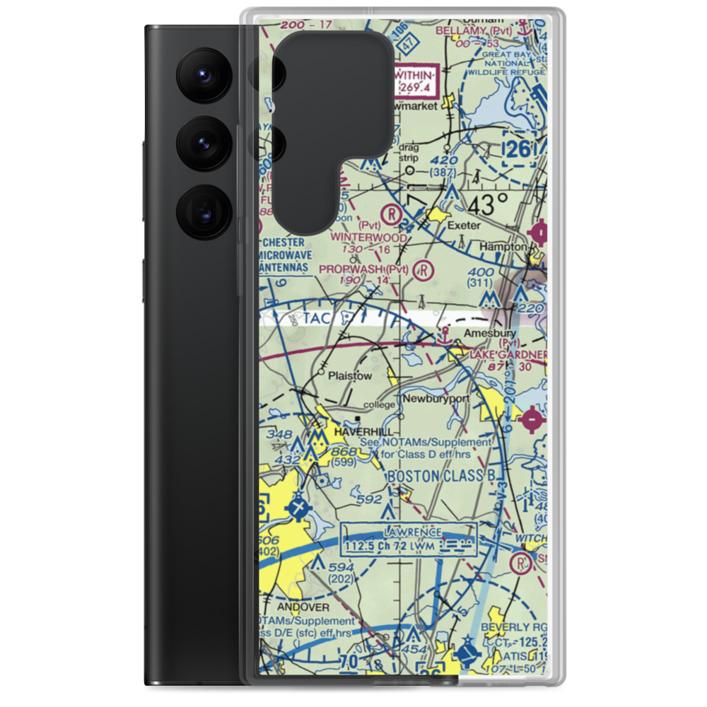 Meadowbrook Airport (6MA2) VFR Sectional Samsung Case Samsung Galaxy S22 Ultra model shown