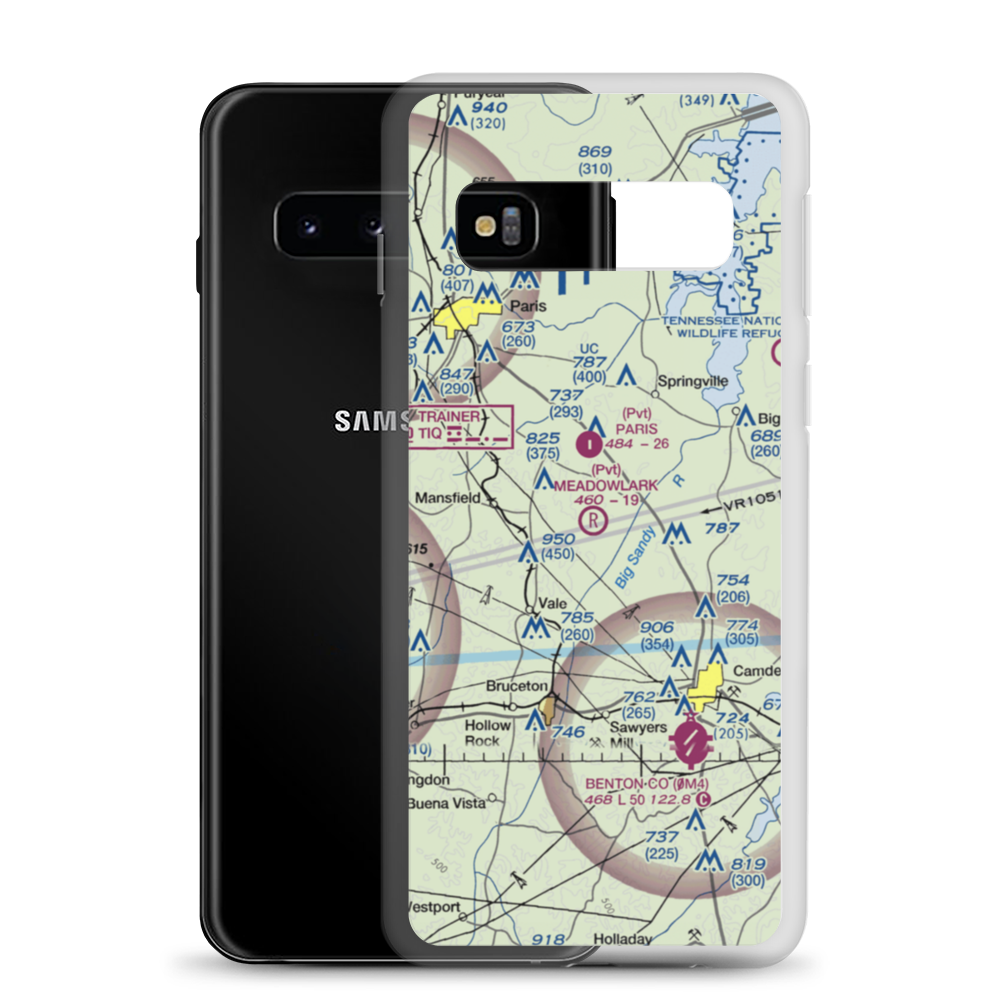 Meadowlark Airport (9TN2) VFR Sectional Samsung Case Samsung Galaxy S10 model shown