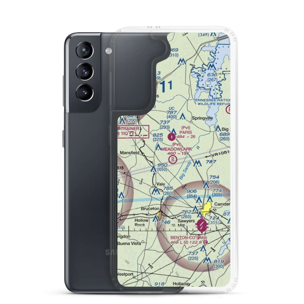 Meadowlark Airport (9TN2) VFR Sectional Samsung Case Samsung Galaxy S21 model shown