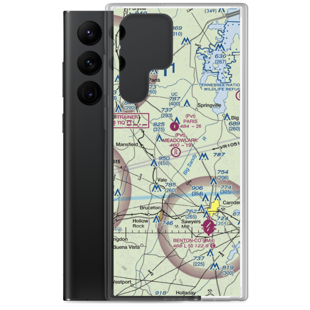 Meadowlark Airport (9TN2) VFR Sectional Samsung Case Samsung Galaxy S22 Ultra model shown