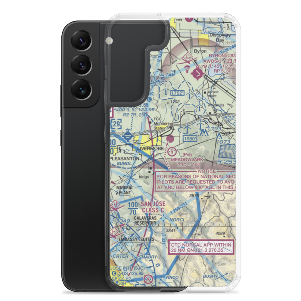 Meadowlark Field (63CN) VFR Sectional Samsung Case Samsung Galaxy S22 Plus model shown
