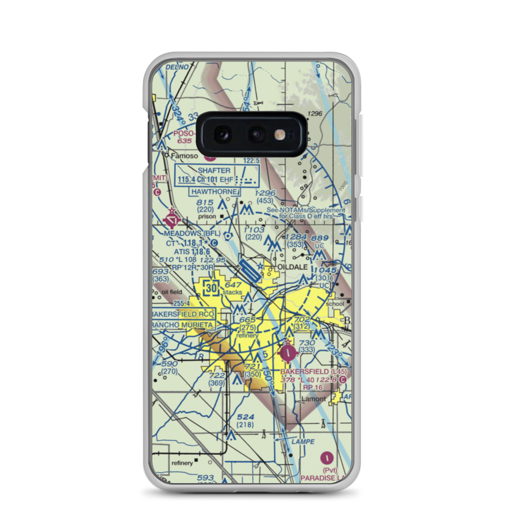 Meadows Field (BFL) VFR Sectional Samsung Case Samsung Galaxy S10e model shown