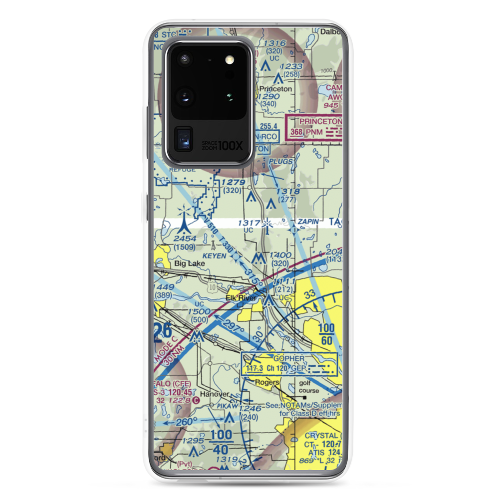 Meadowvale Airport (MN40) VFR Sectional Samsung Case Samsung Galaxy S20 Ultra model shown