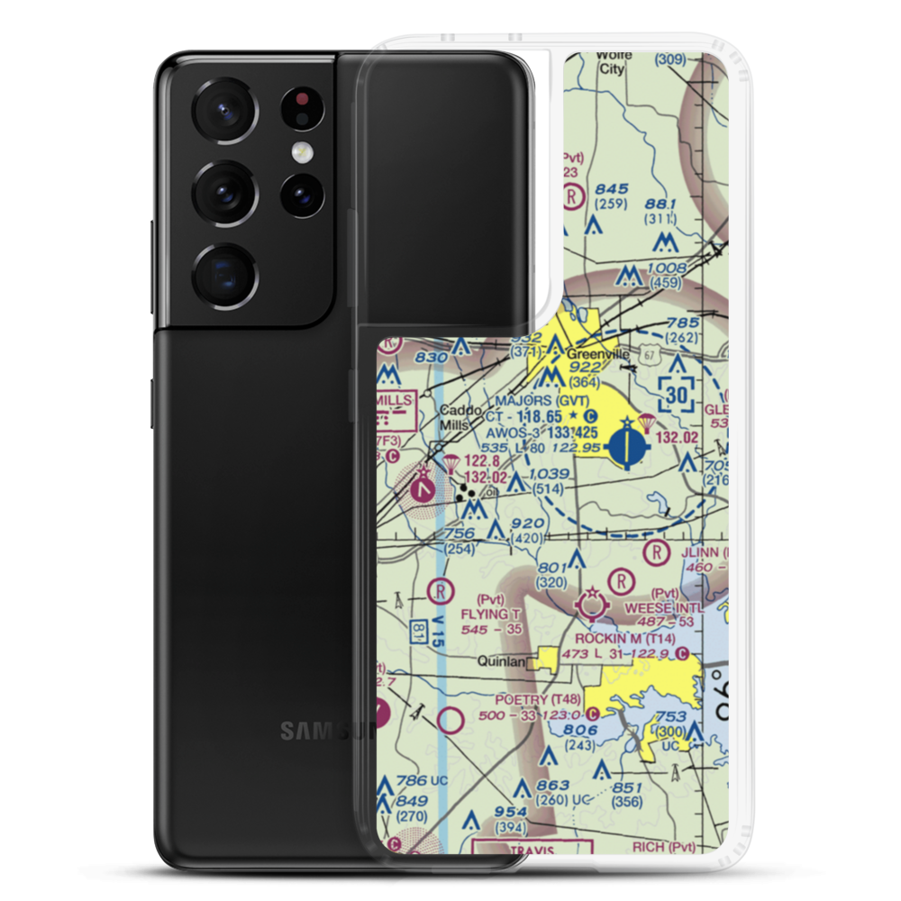 Meadowview Airport (US-0053) VFR Sectional Samsung Case Samsung Galaxy S21 Ultra model shown
