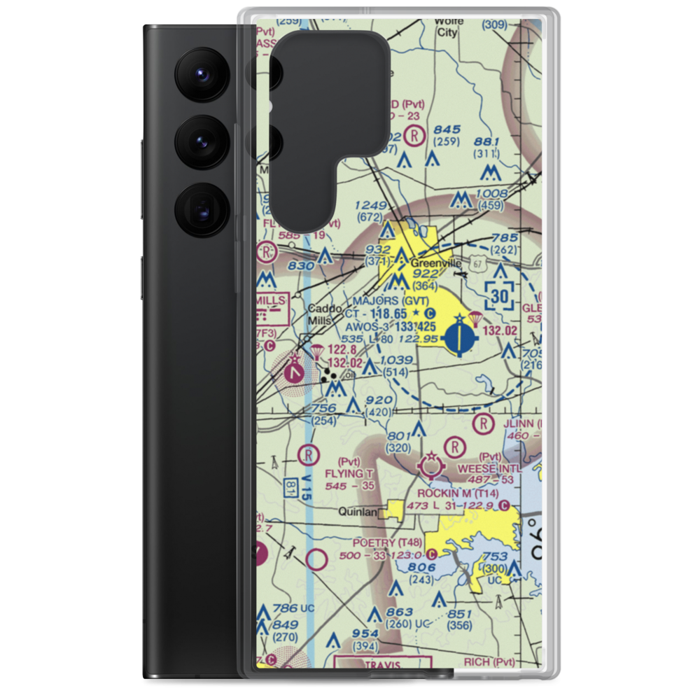Meadowview Airport (US-0053) VFR Sectional Samsung Case Samsung Galaxy S22 Ultra model shown