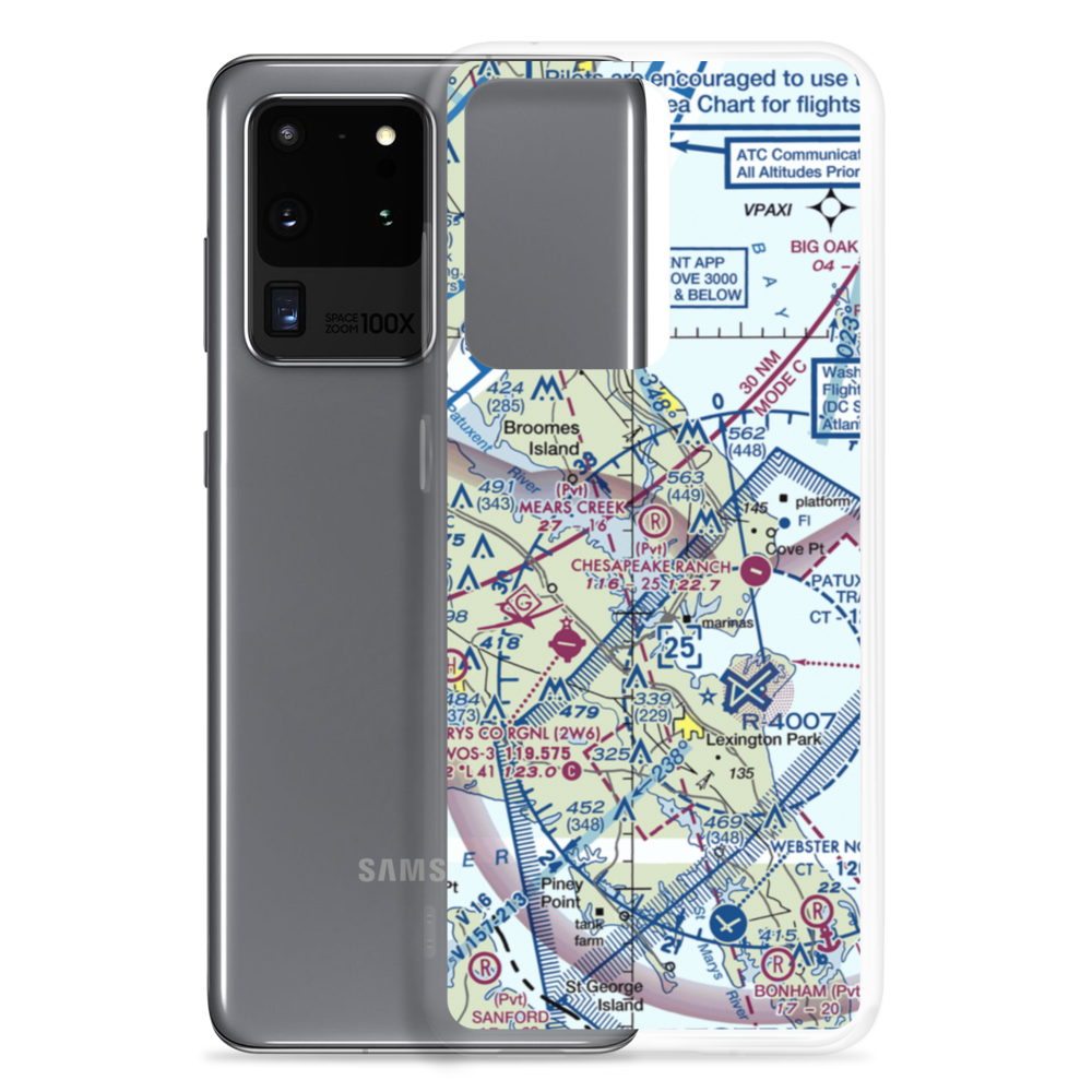 Mears Creek Airfield (4MD0) VFR Sectional Samsung Case Samsung Galaxy S20 Ultra model shown