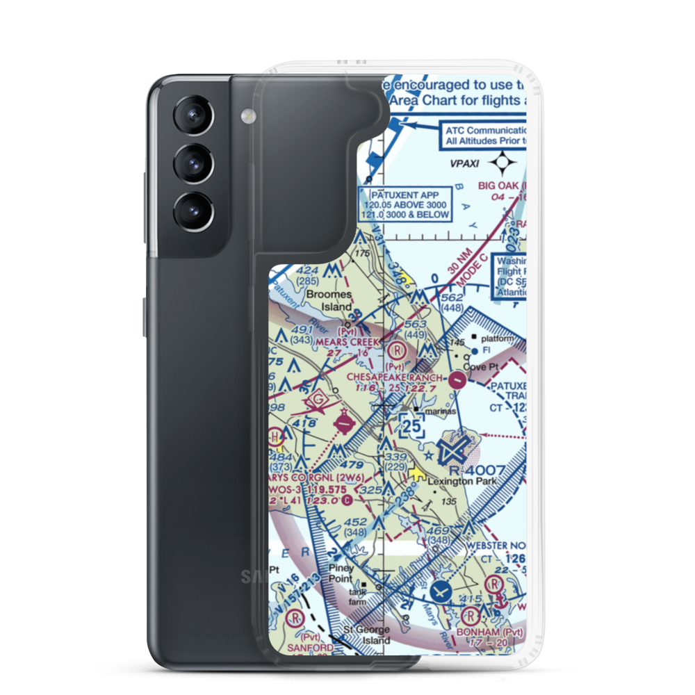 Mears Creek Airfield (4MD0) VFR Sectional Samsung Case Samsung Galaxy S21 model shown