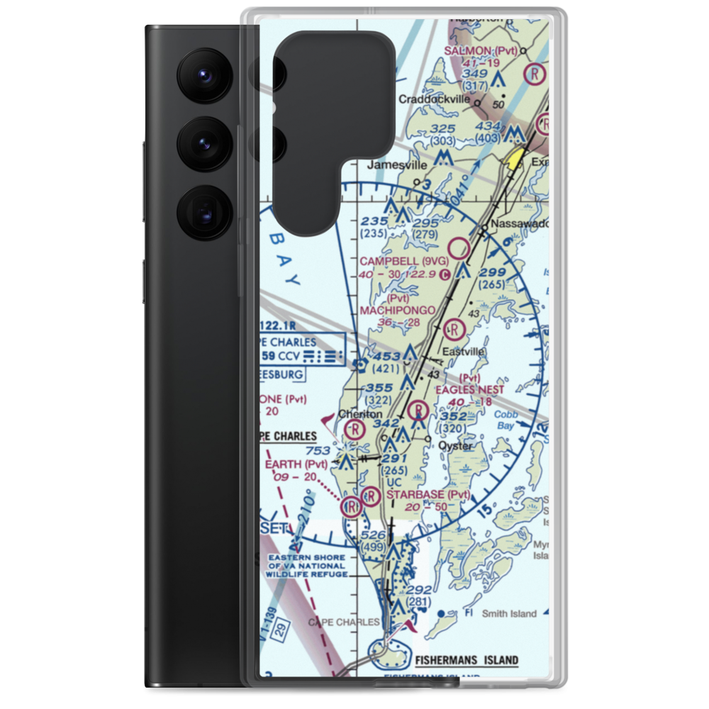 Mears Field (VG00) VFR Sectional Samsung Case Samsung Galaxy S22 Ultra model shown