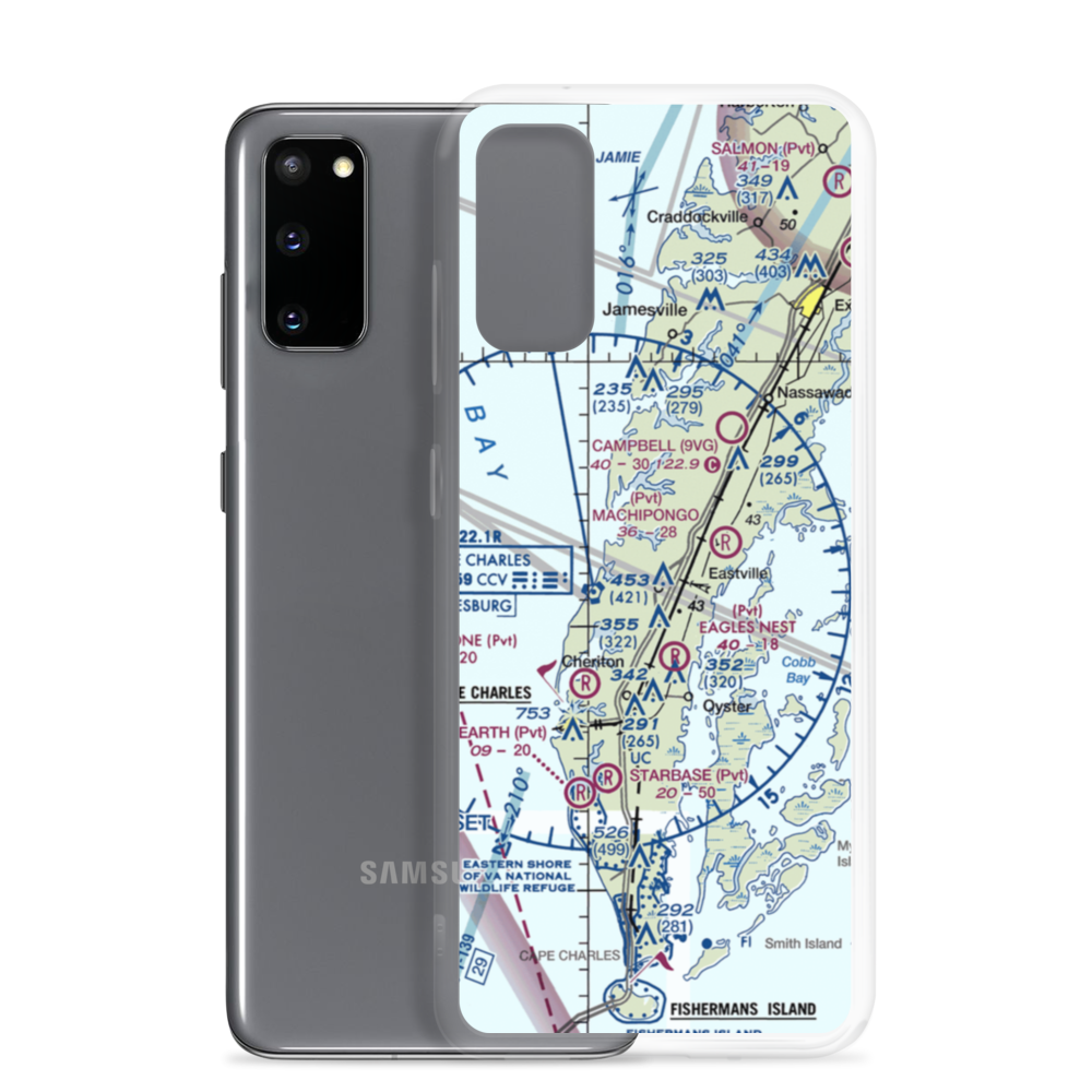 Mears Field (VG00) VFR Sectional Samsung Case Samsung Galaxy S20 model shown