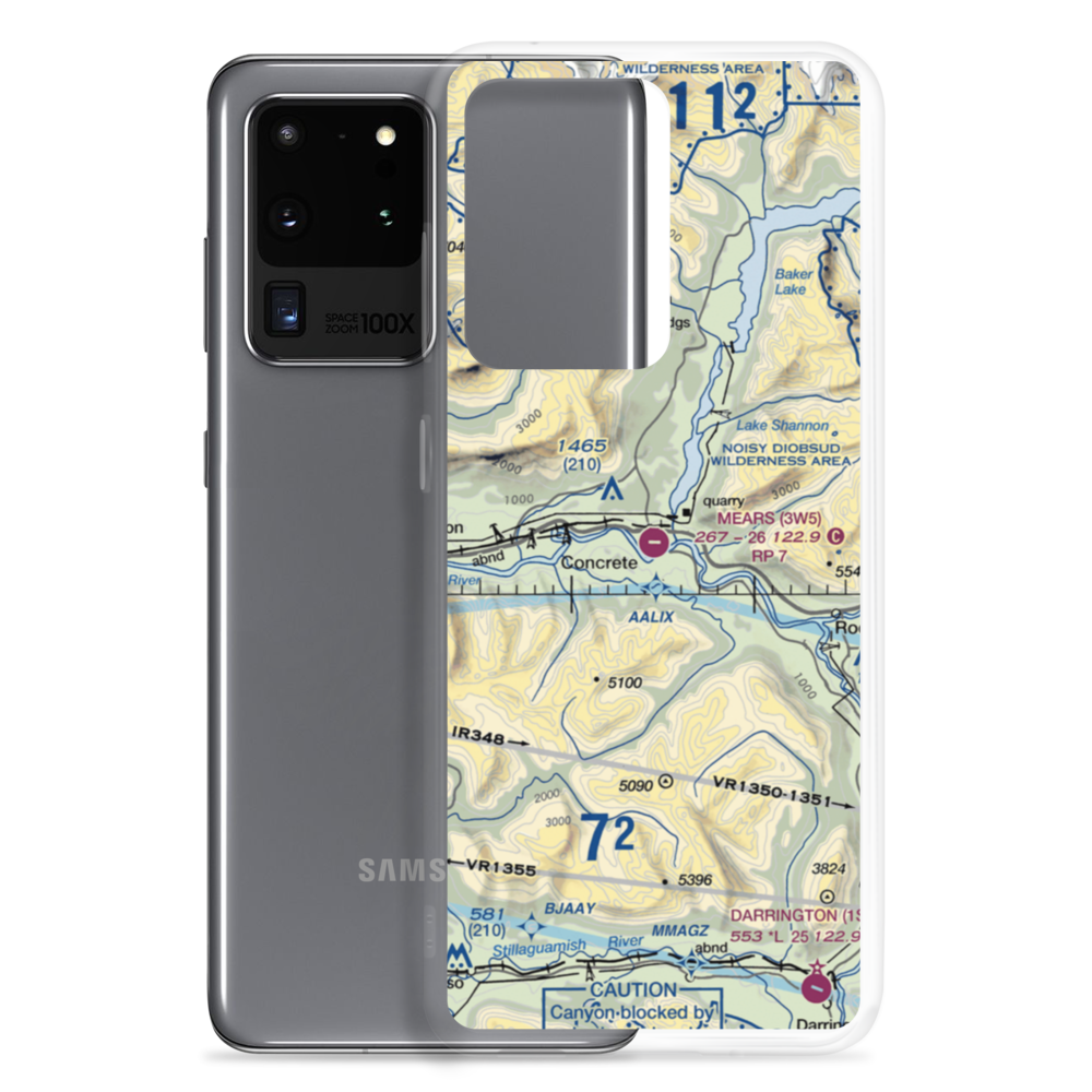 Mears Field Airport (3W5) VFR Sectional Samsung Case Samsung Galaxy S20 Ultra model shown