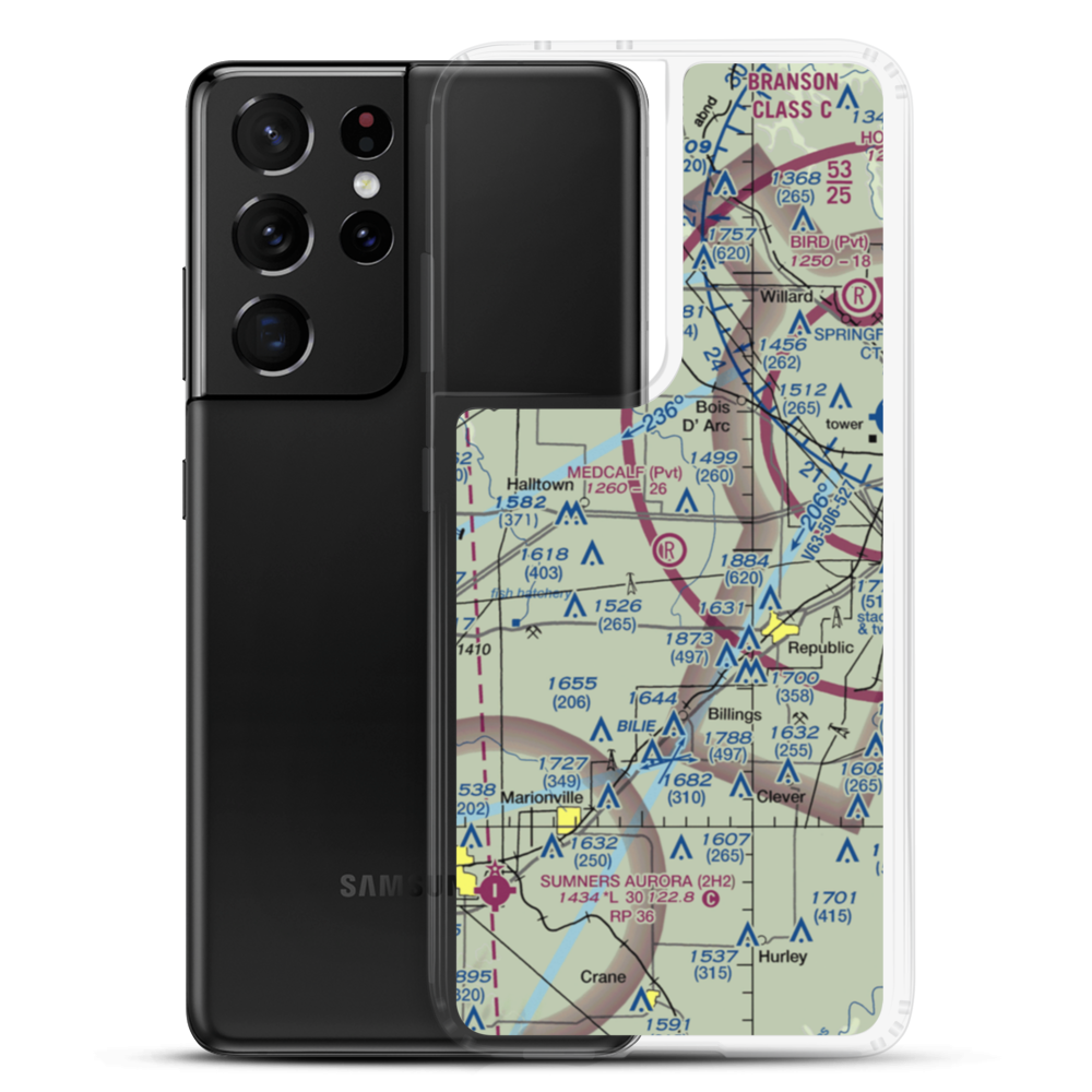 Medcalf Field (1MU0) VFR Sectional Samsung Case Samsung Galaxy S21 Ultra model shown