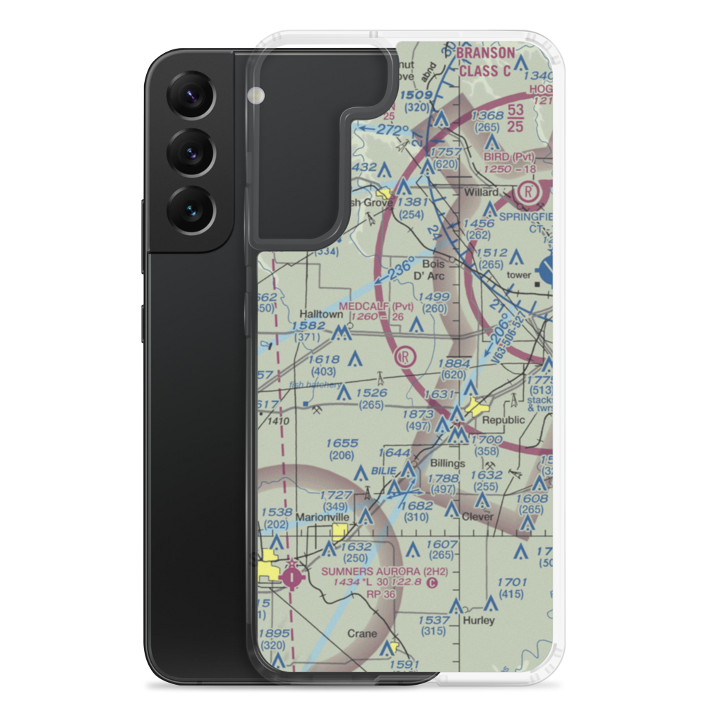 Medcalf Field (1MU0) VFR Sectional Samsung Case Samsung Galaxy S22 Plus model shown