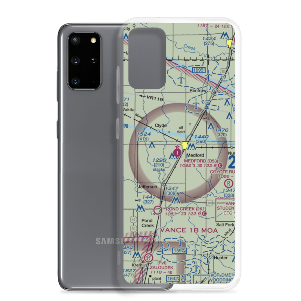Medford Municipal Airport (O53) VFR Sectional Samsung Case Samsung Galaxy S20 Plus model shown