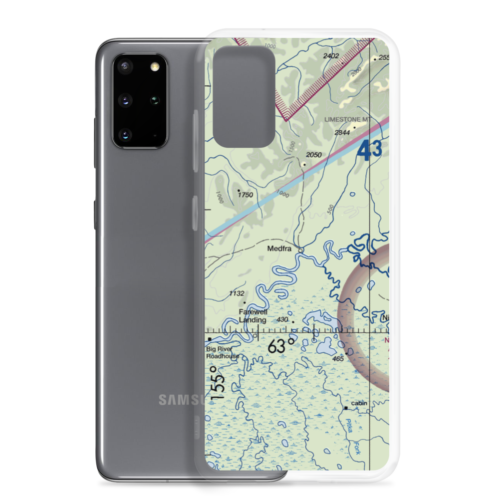Medfra Airport (MDR) VFR Sectional Samsung Case Samsung Galaxy S20 Plus model shown