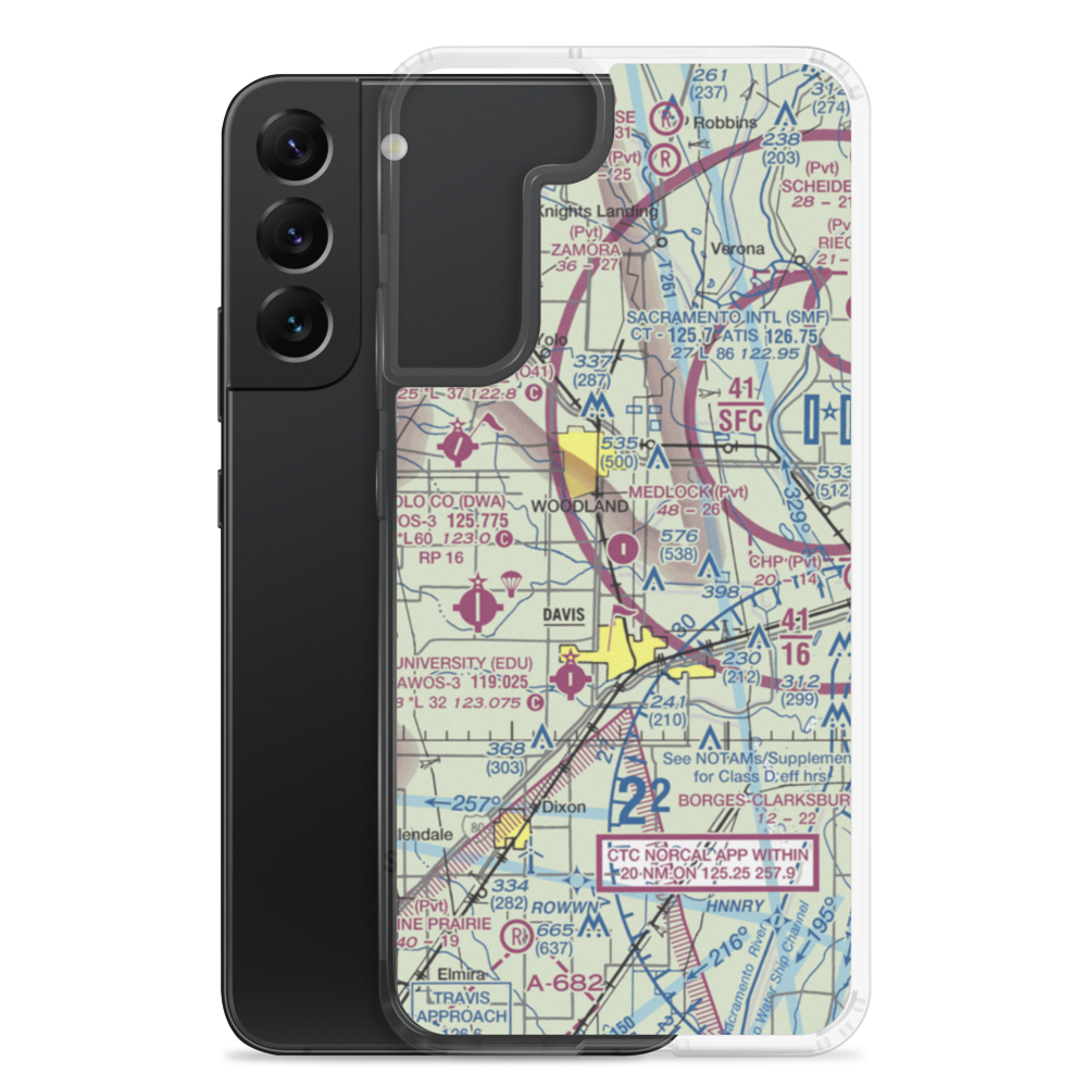 Medlock Field (69CL) VFR Sectional Samsung Case Samsung Galaxy S22 Plus model shown