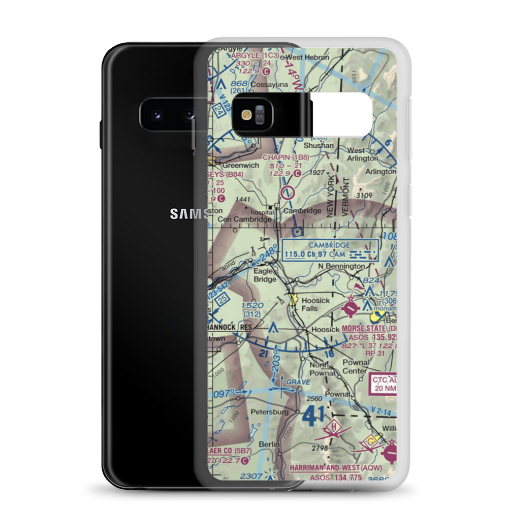 Meerwarth Airport (6NK2) VFR Sectional Samsung Case Samsung Galaxy S10 model shown
