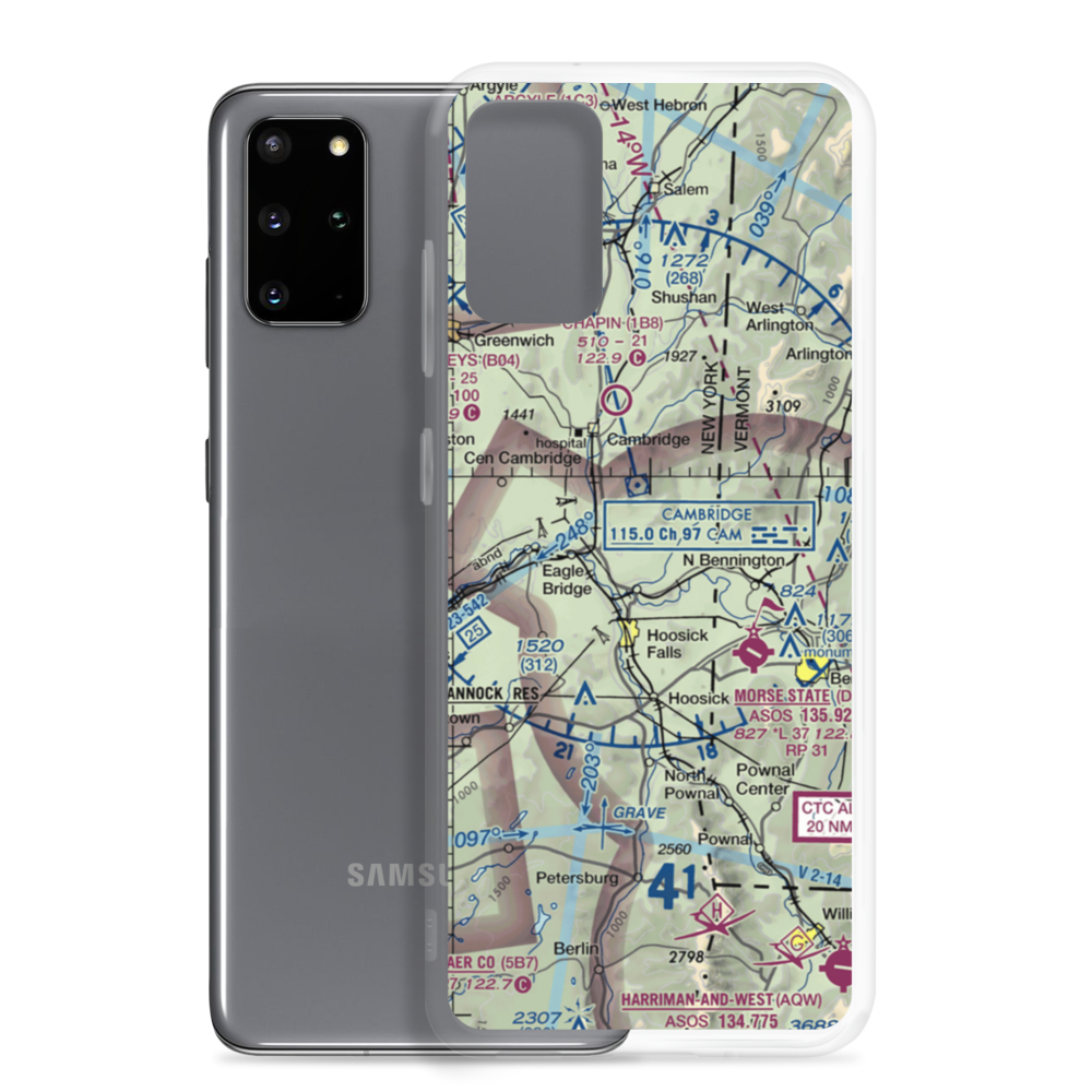 Meerwarth Airport (6NK2) VFR Sectional Samsung Case Samsung Galaxy S20 Plus model shown