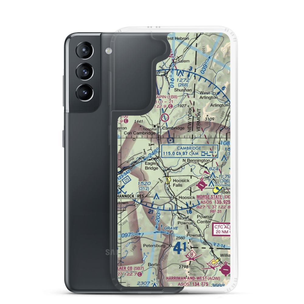 Meerwarth Airport (6NK2) VFR Sectional Samsung Case Samsung Galaxy S21 model shown