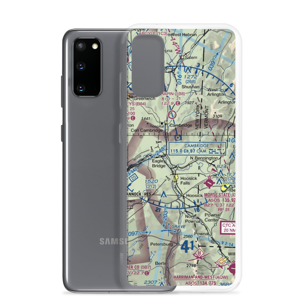 Meerwarth Airport (6NK2) VFR Sectional Samsung Case Samsung Galaxy S20 model shown