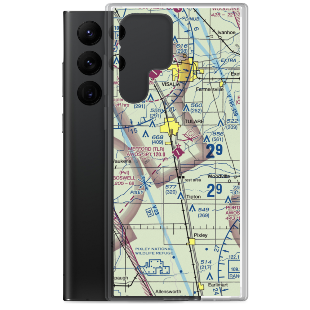 Mefford Field (TLR) VFR Sectional Samsung Case Samsung Galaxy S22 Ultra model shown