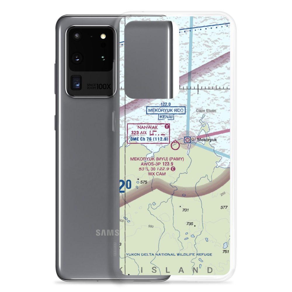 Mekoryuk Airport (MYU) VFR Sectional Samsung Case Samsung Galaxy S20 Ultra model shown