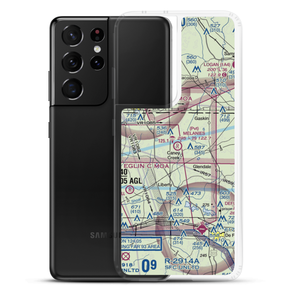 Melanie's Airport (05FA) VFR Sectional Samsung Case Samsung Galaxy S21 Ultra model shown