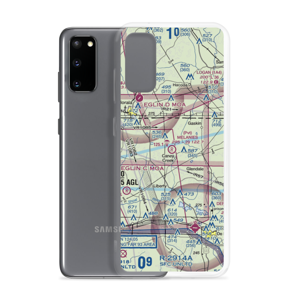 Melanie's Airport (05FA) VFR Sectional Samsung Case Samsung Galaxy S20 model shown