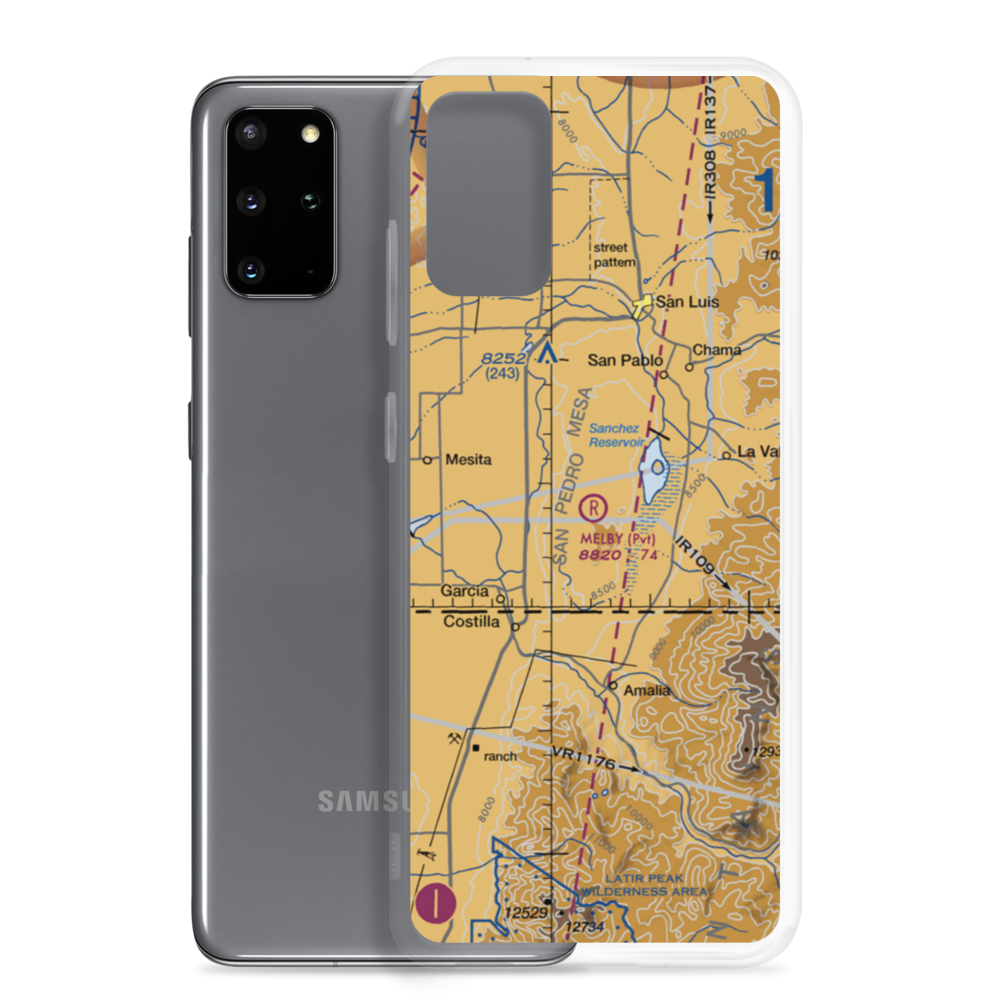 Melby Ranch Airstrip (33CO) VFR Sectional Samsung Case Samsung Galaxy S20 Plus model shown