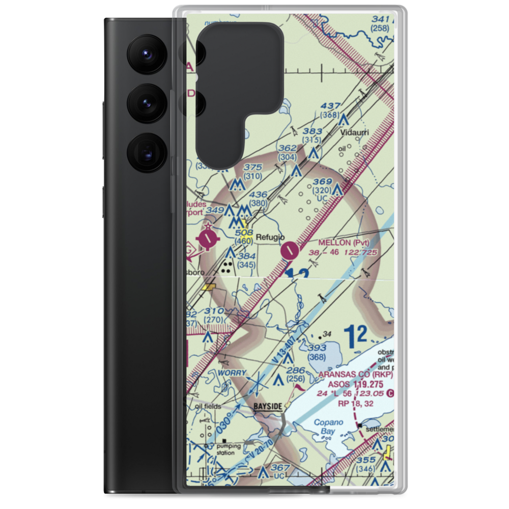 Mellon Ranch Airport (XS59) VFR Sectional Samsung Case Samsung Galaxy S22 Ultra model shown