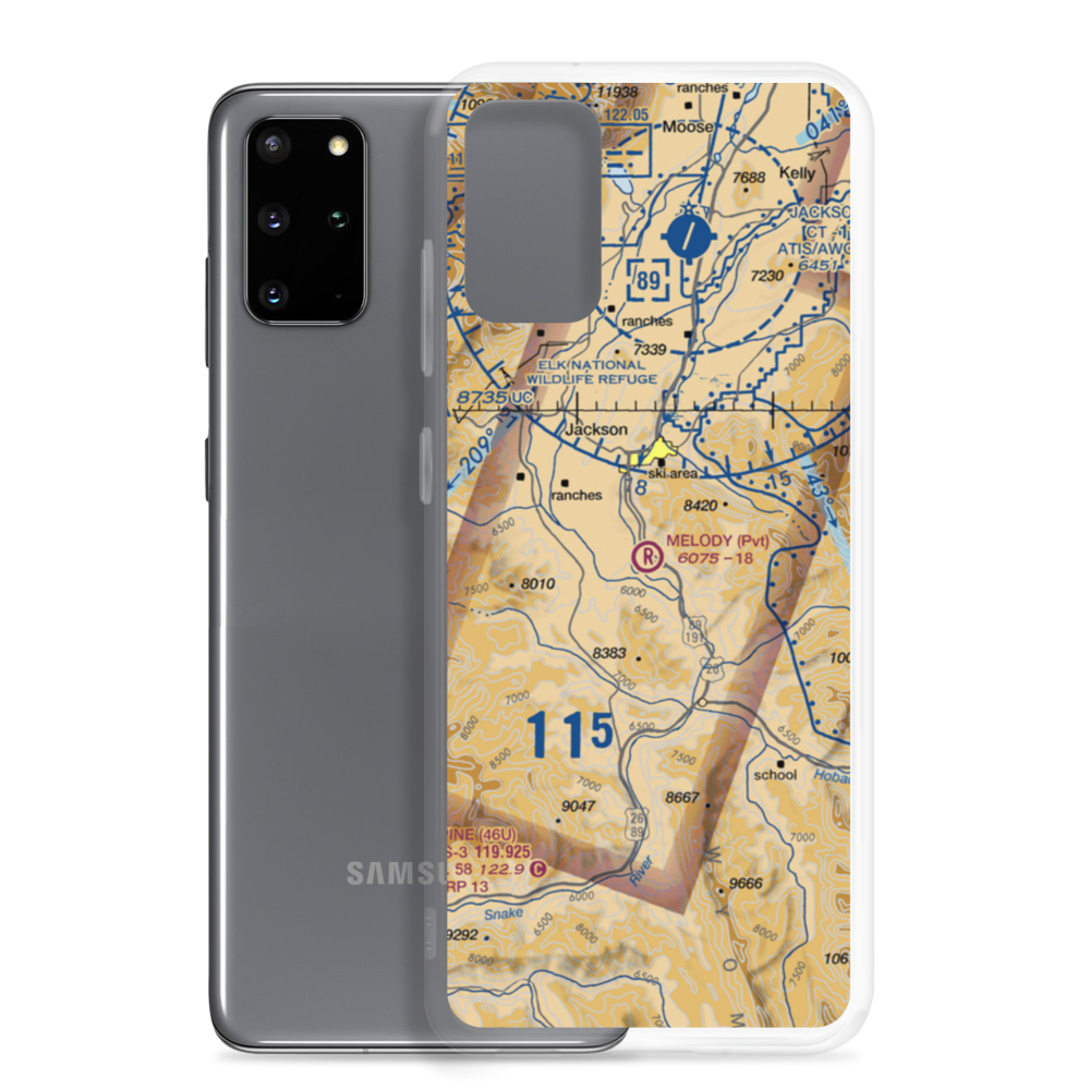 Melody Ranch Airport (WY31) VFR Sectional Samsung Case Samsung Galaxy S20 Plus model shown
