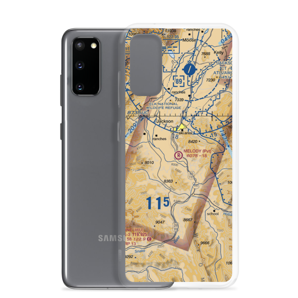 Melody Ranch Airport (WY31) VFR Sectional Samsung Case Samsung Galaxy S20 model shown