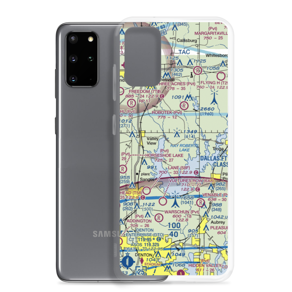 Melody Ranch Airport (XA78) VFR Sectional Samsung Case Samsung Galaxy S20 Plus model shown