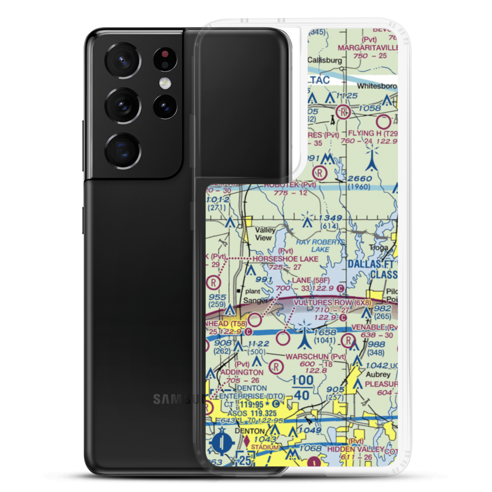 Melody Ranch Airport (XA78) VFR Sectional Samsung Case Samsung Galaxy S21 Ultra model shown
