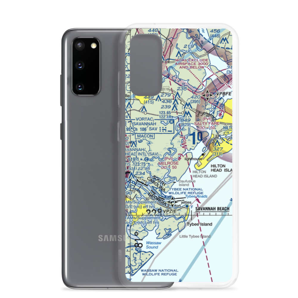 Melrose Landing Seaplane Base (2SC3) VFR Sectional Samsung Case Samsung Galaxy S20 model shown