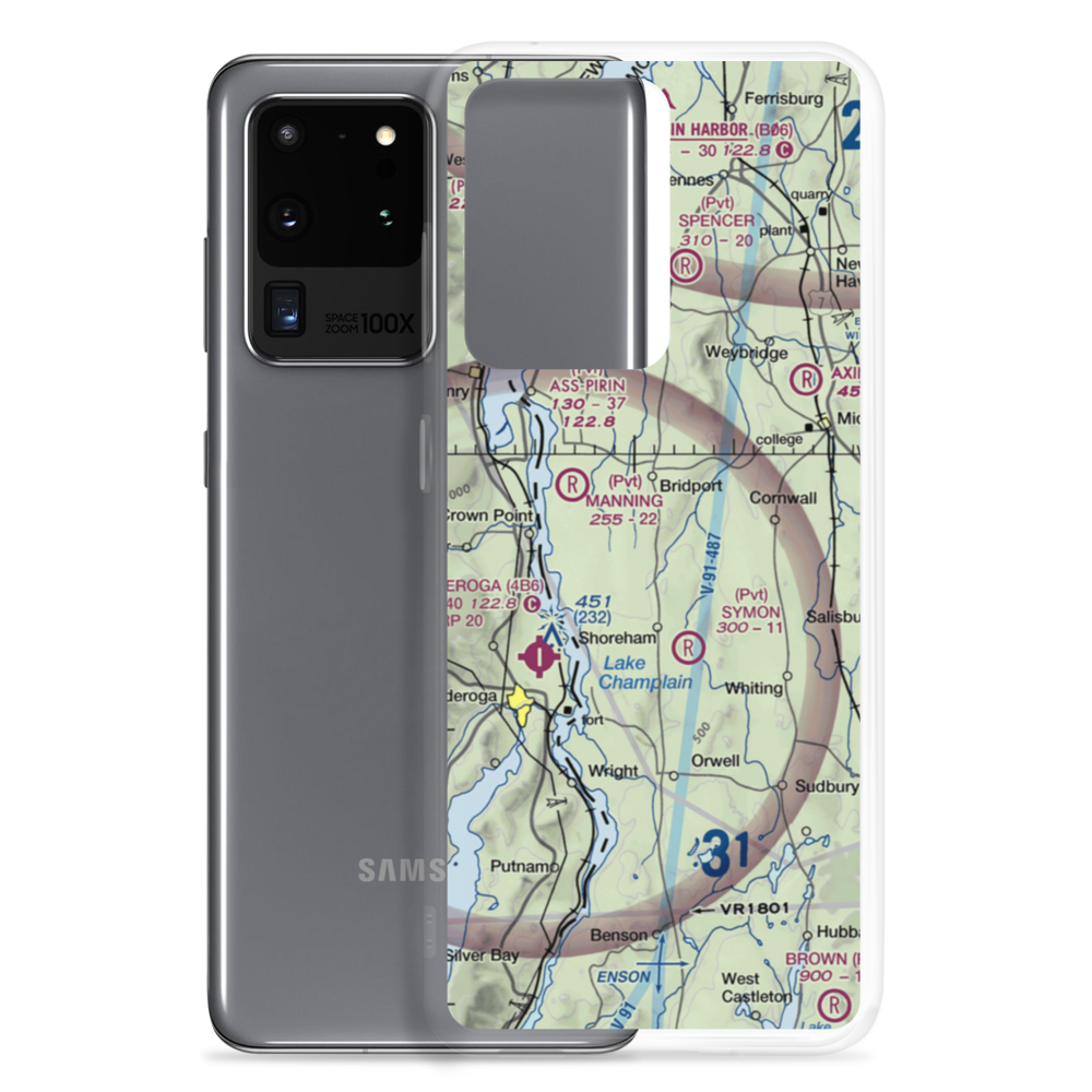 Melrose Springs Airfield (VT73) VFR Sectional Samsung Case Samsung Galaxy S20 Ultra model shown