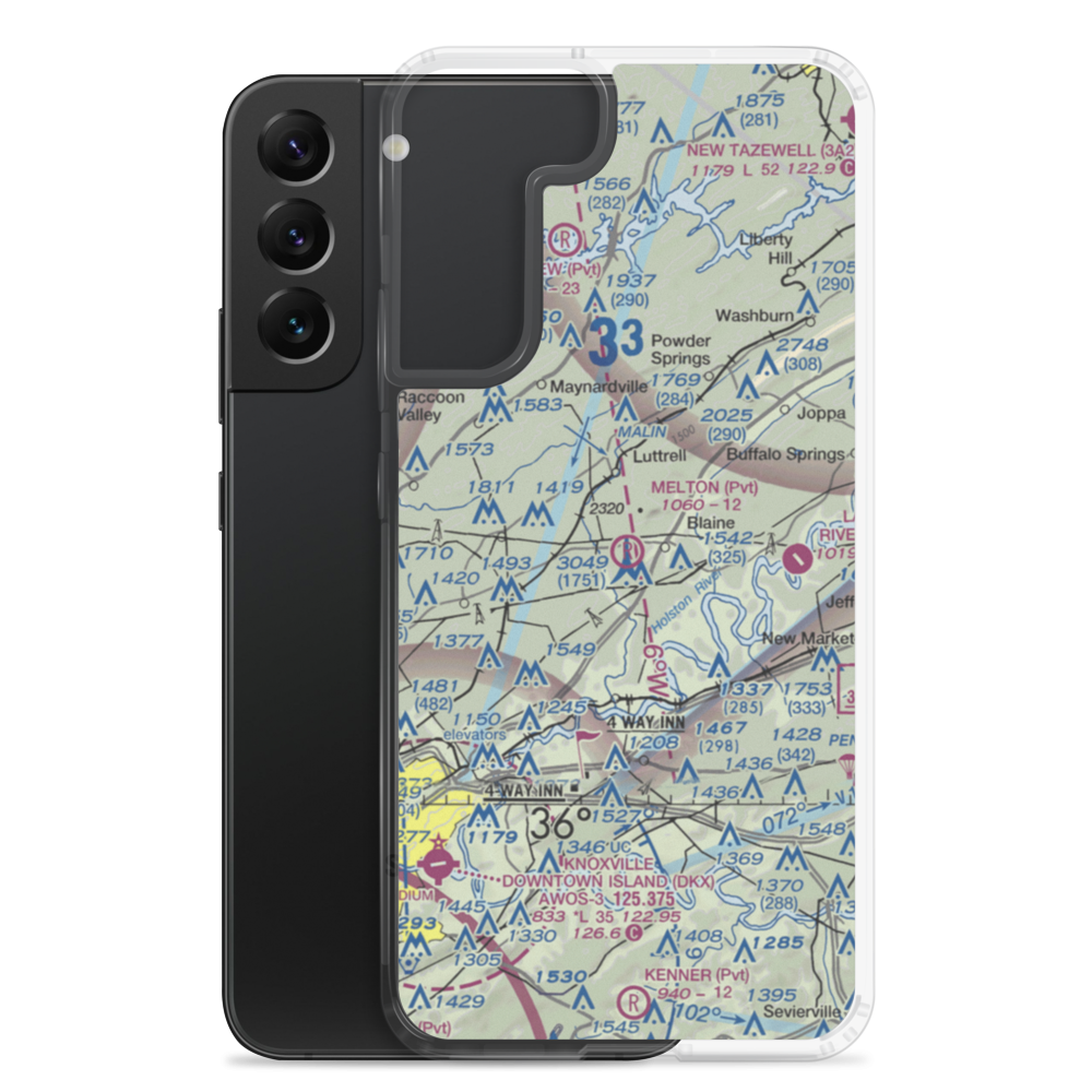 Melton Field (4TN0) VFR Sectional Samsung Case Samsung Galaxy S22 Plus model shown
