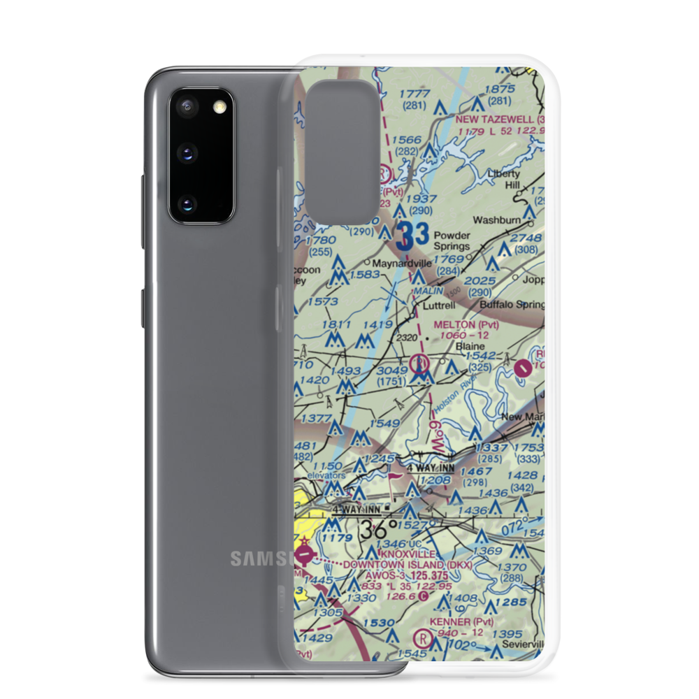 Melton Field (4TN0) VFR Sectional Samsung Case Samsung Galaxy S20 model shown