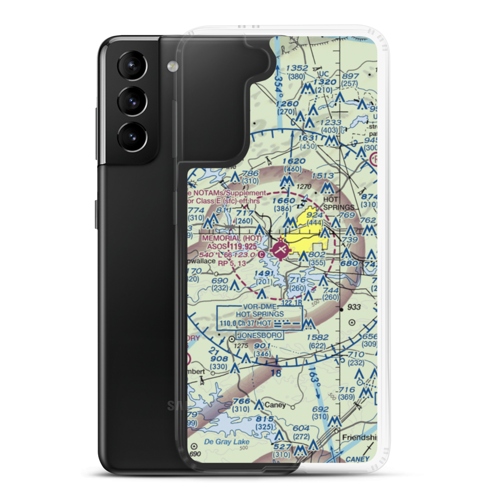 Memorial Field (HOT) VFR Sectional Samsung Case Samsung Galaxy S21 Plus model shown