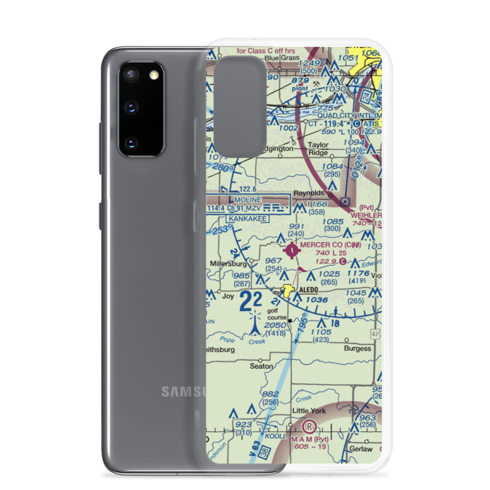 Mercer County Airport (C00) VFR Sectional Samsung Case Samsung Galaxy S20 model shown
