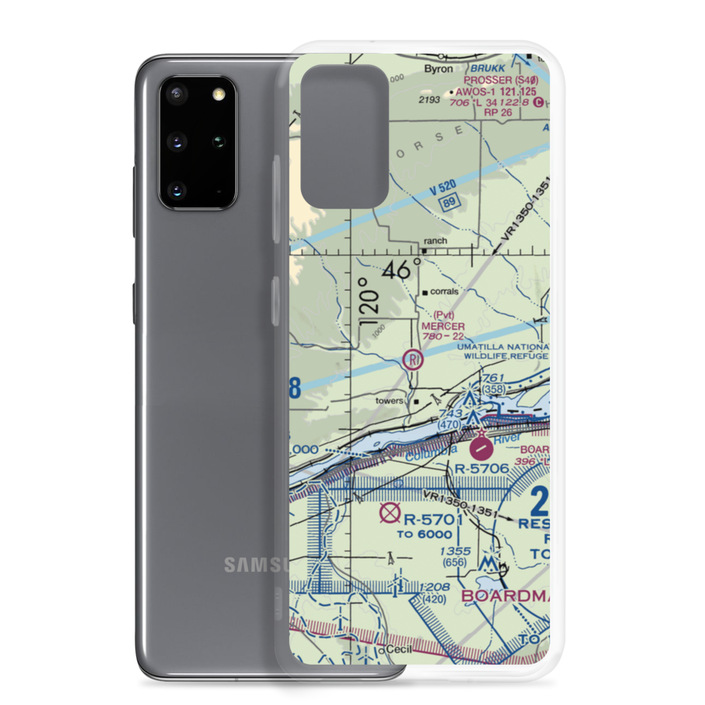 Mercer Ranch Airport (WA00) VFR Sectional Samsung Case Samsung Galaxy S20 Plus model shown