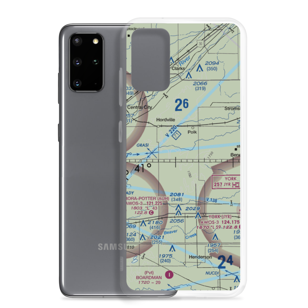 Merchant Homestead Airport (7NE6) VFR Sectional Samsung Case Samsung Galaxy S20 Plus model shown