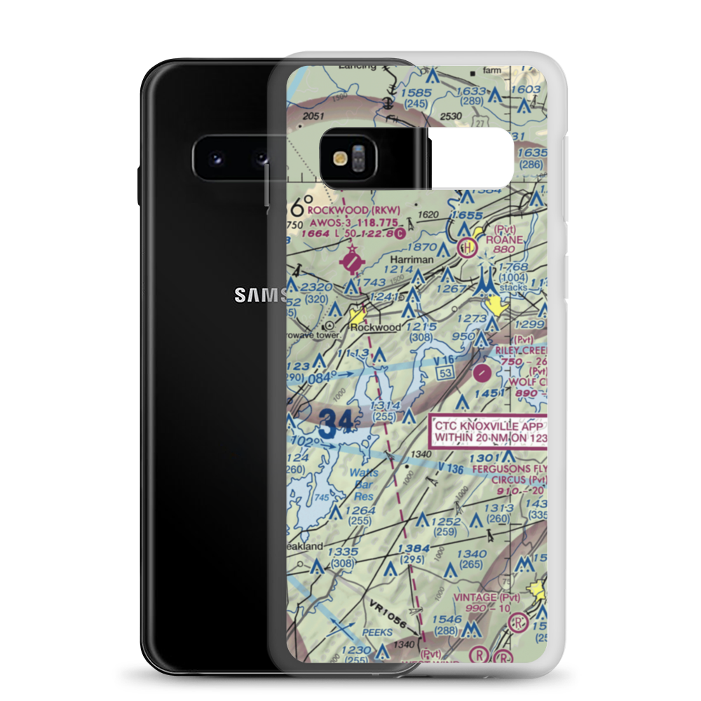 Merian Seaplane Base (3TN2) VFR Sectional Samsung Case Samsung Galaxy S10 model shown